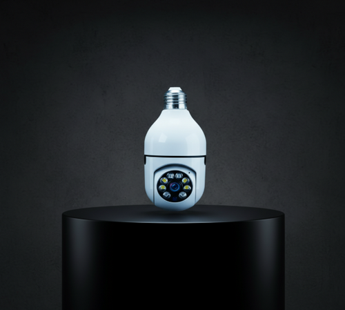Cámara de Seguridad Bombillo 360° WiFi | Visión Nocturna y Alarma