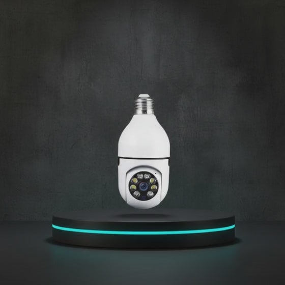 Cámara de Seguridad Bombillo 360° WiFi | Visión Nocturna y Alarma